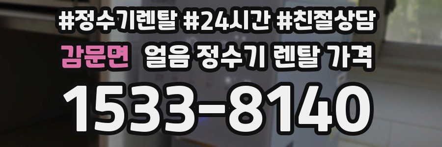 감문면 얼음 정수기 렌탈 가격