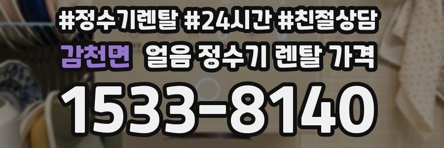 감천면 얼음 정수기 렌탈 가격