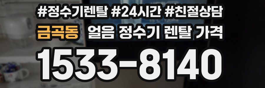 금곡동 얼음 정수기 렌탈 가격