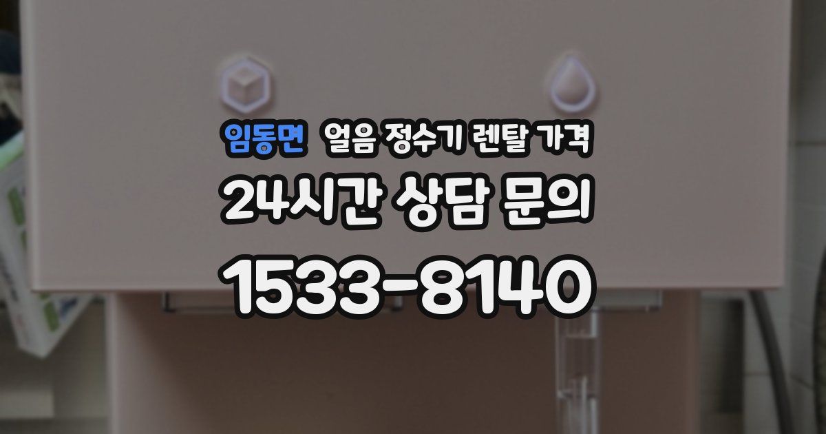 임동면 얼음 정수기 렌탈 가격
