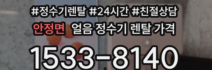 안정면 얼음 정수기 렌탈 가격