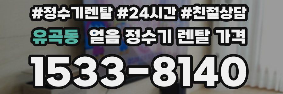 유곡동 얼음 정수기 렌탈 가격