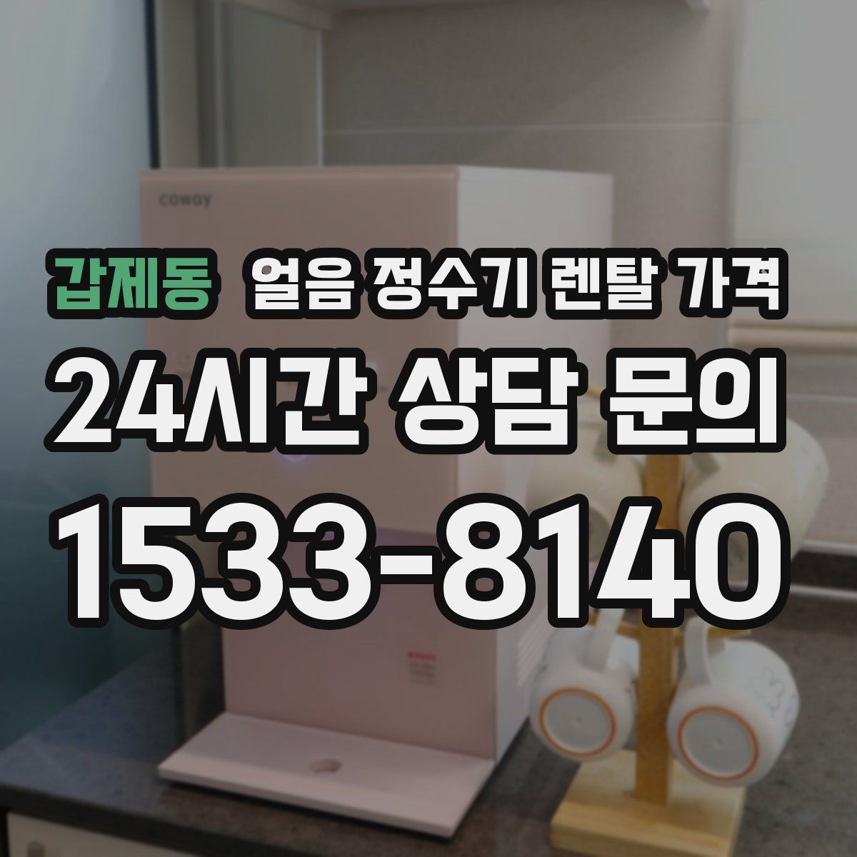 갑제동 얼음 정수기 렌탈 가격
