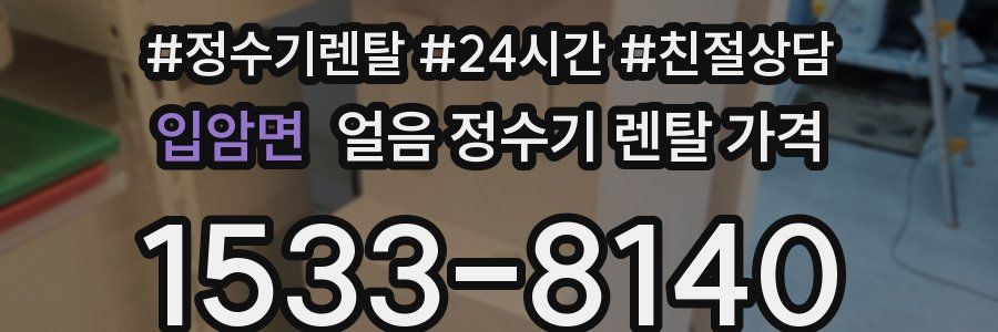 입암면 얼음 정수기 렌탈 가격