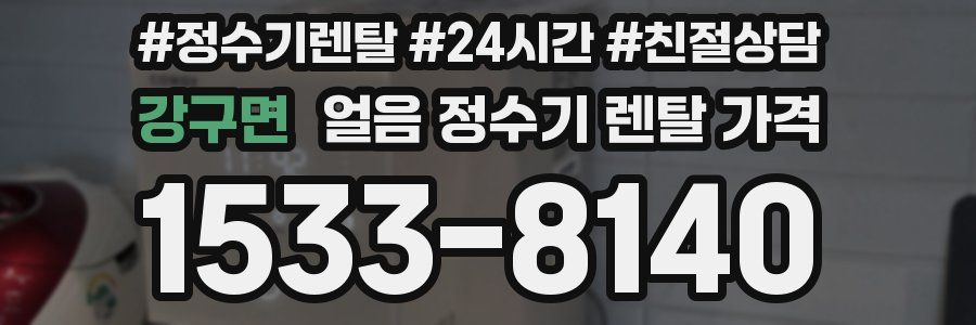 강구면 얼음 정수기 렌탈 가격