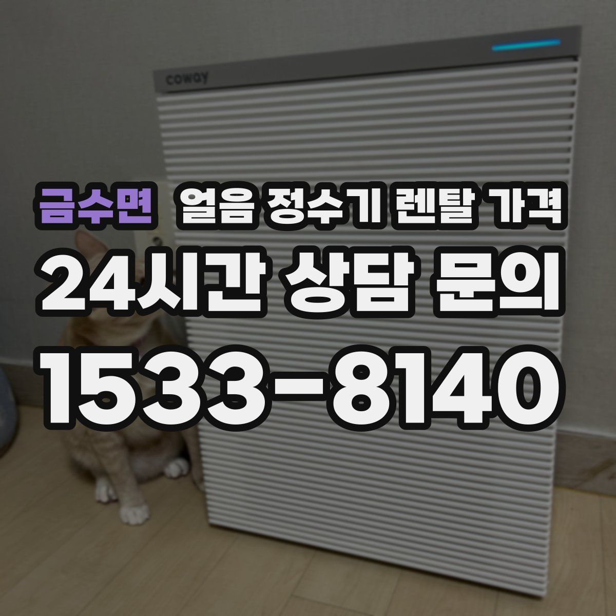 금수면 얼음 정수기 렌탈 가격