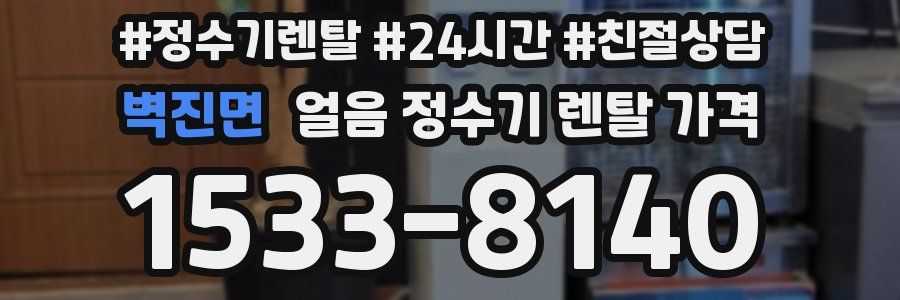벽진면 얼음 정수기 렌탈 가격