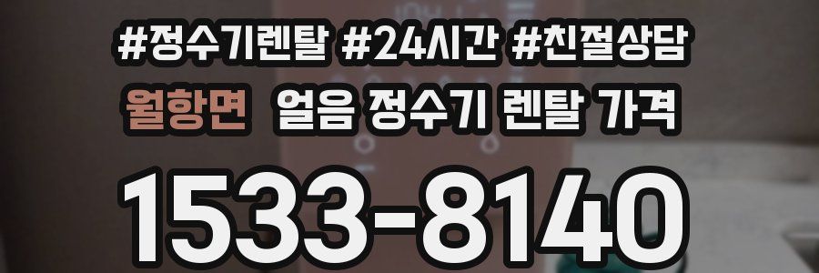 월항면 얼음 정수기 렌탈 가격