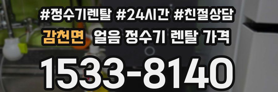 감천면 얼음 정수기 렌탈 가격