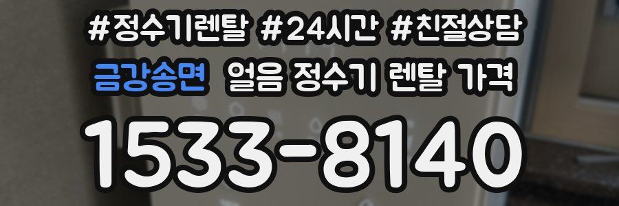 금강송면 얼음 정수기 렌탈 가격