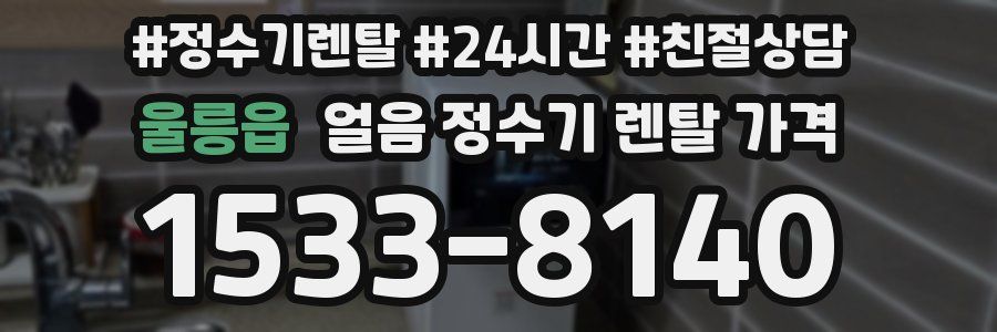 울릉읍 얼음 정수기 렌탈 가격