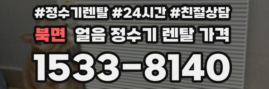 북면 얼음 정수기 렌탈 가격