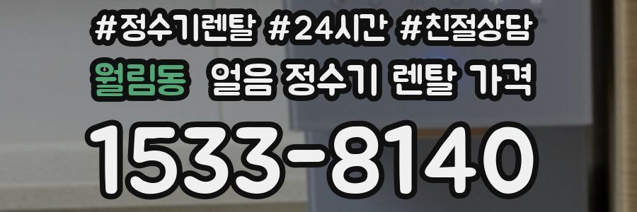 월림동 얼음 정수기 렌탈 가격