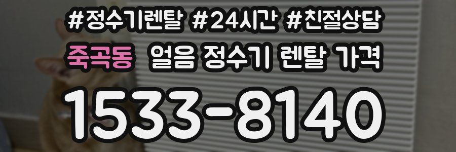 죽곡동 얼음 정수기 렌탈 가격