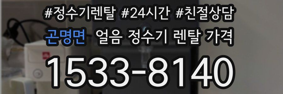 곤명면 얼음 정수기 렌탈 가격