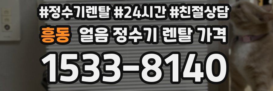 흥동 얼음 정수기 렌탈 가격