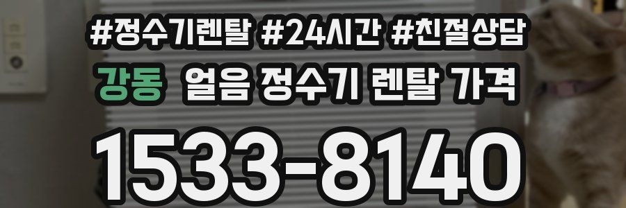 강동 얼음 정수기 렌탈 가격