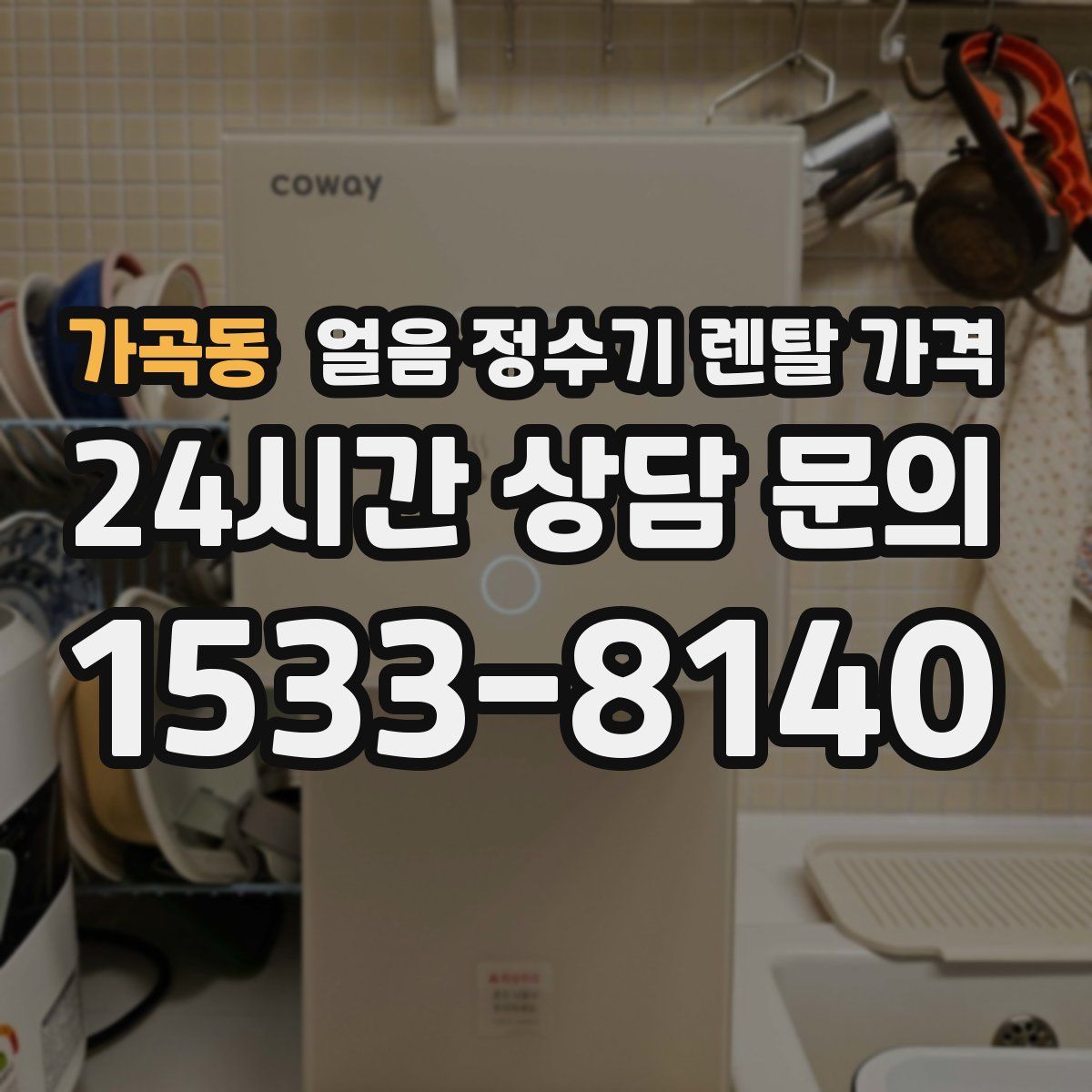 가곡동 얼음 정수기 렌탈 가격