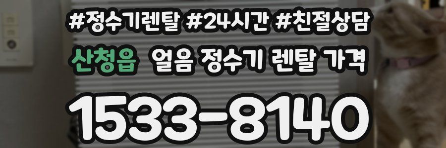 산청읍 얼음 정수기 렌탈 가격