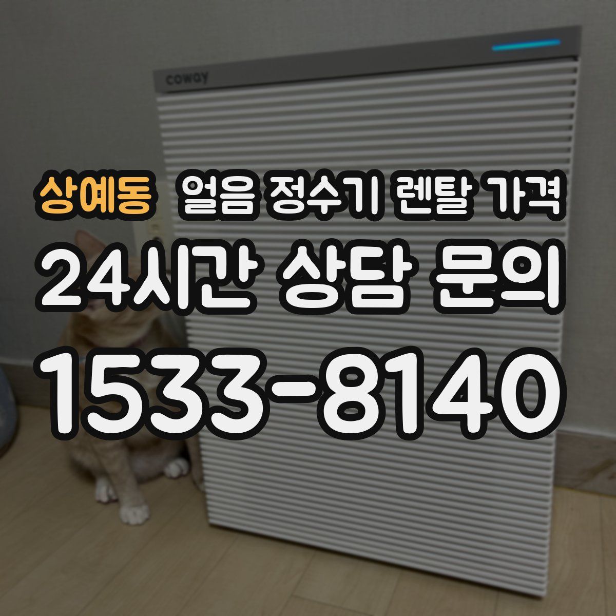 상예동 얼음 정수기 렌탈 가격