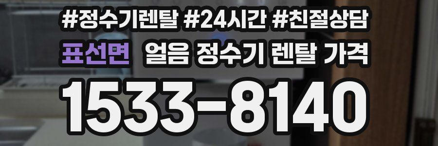 표선면 얼음 정수기 렌탈 가격