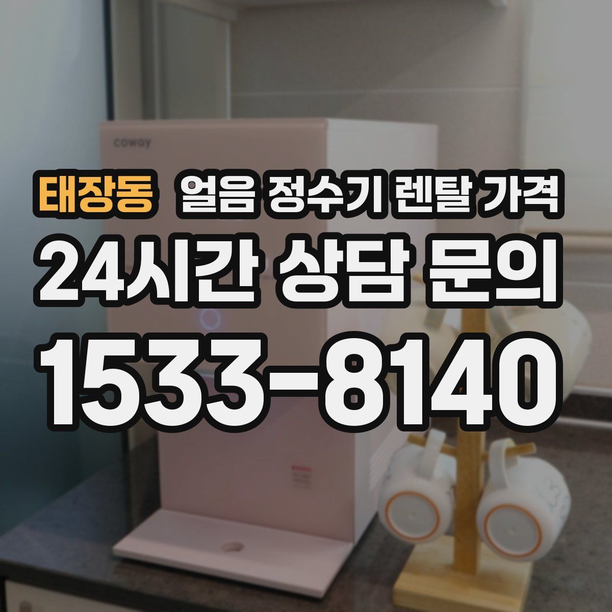 태장동 얼음 정수기 렌탈 가격