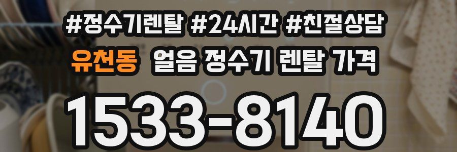 유천동 얼음 정수기 렌탈 가격