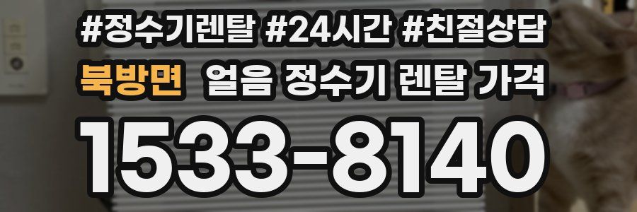 북방면 얼음 정수기 렌탈 가격