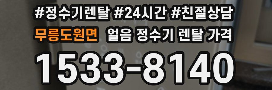 무릉도원면 얼음 정수기 렌탈 가격