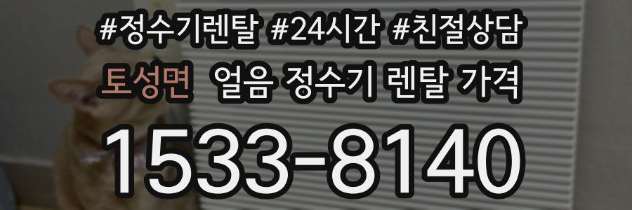 토성면 얼음 정수기 렌탈 가격
