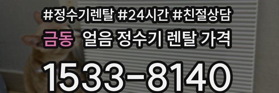 금동 얼음 정수기 렌탈 가격