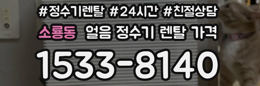 소룡동 얼음 정수기 렌탈 가격