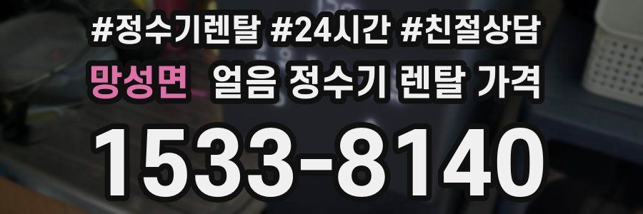 망성면 얼음 정수기 렌탈 가격