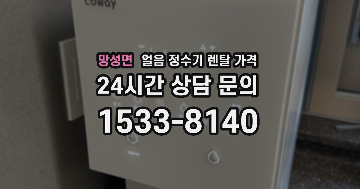 망성면 얼음 정수기 렌탈 가격