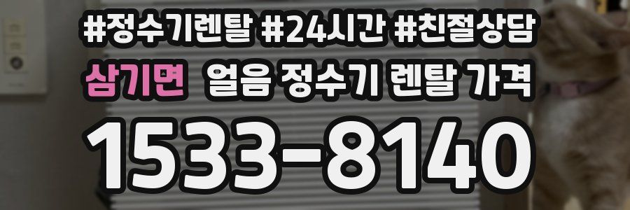 삼기면 얼음 정수기 렌탈 가격