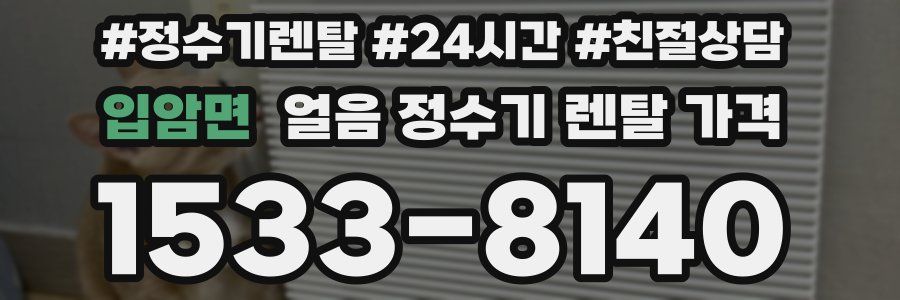 입암면 얼음 정수기 렌탈 가격