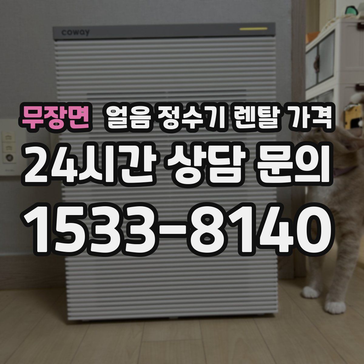 무장면 얼음 정수기 렌탈 가격