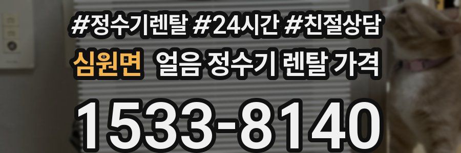 심원면 얼음 정수기 렌탈 가격