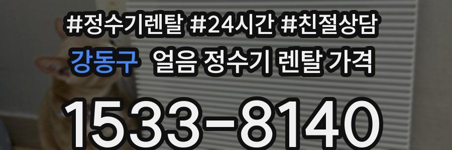강동구 얼음 정수기 렌탈 가격