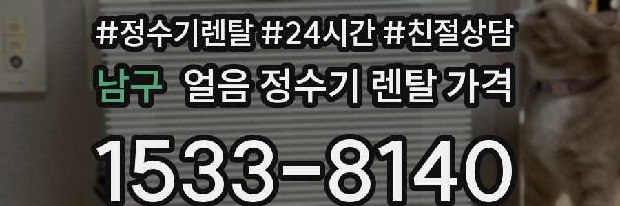 남구 얼음 정수기 렌탈 가격