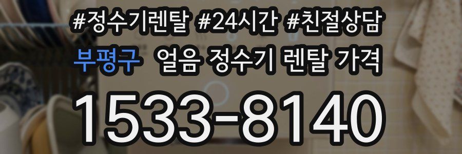 부평구 얼음 정수기 렌탈 가격