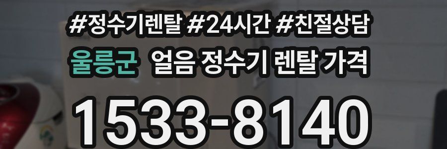 울릉군 얼음 정수기 렌탈 가격