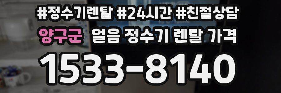 양구군 얼음 정수기 렌탈 가격