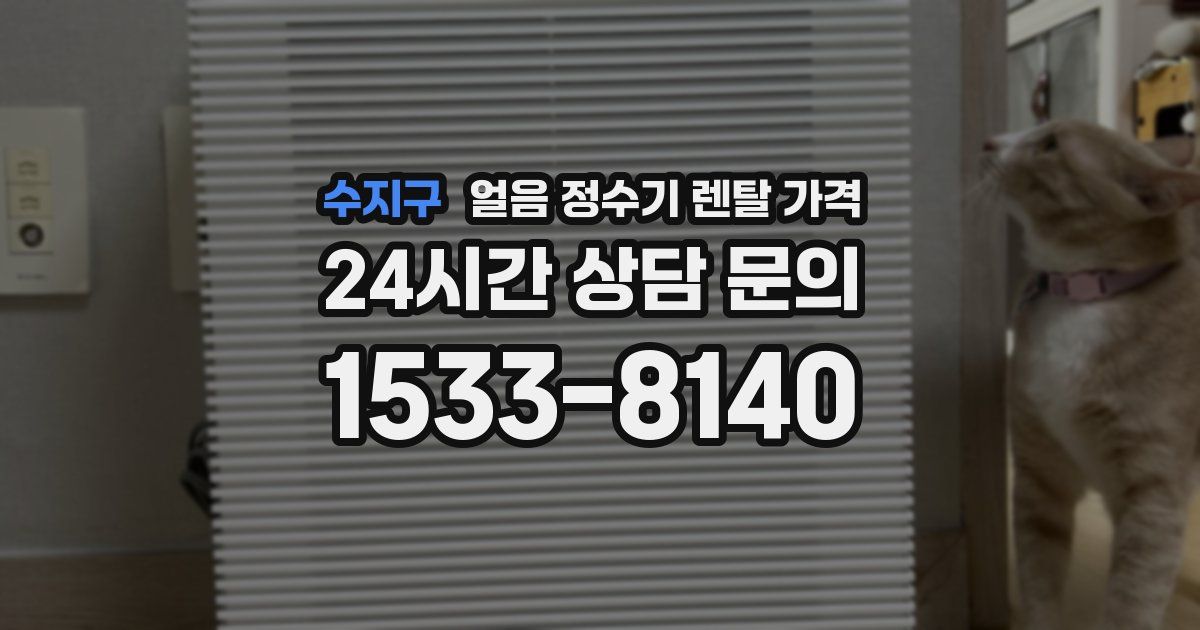 수지구 얼음 정수기 렌탈 가격