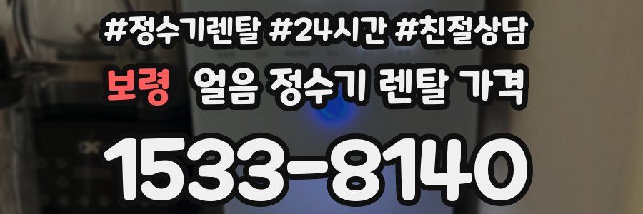 보령 얼음 정수기 렌탈 가격