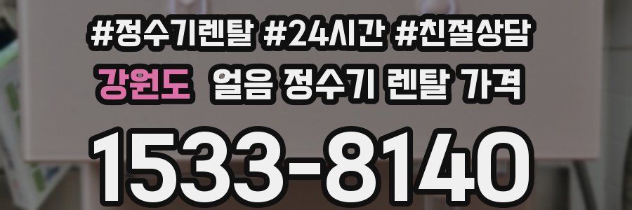 강원도 얼음 정수기 렌탈 가격