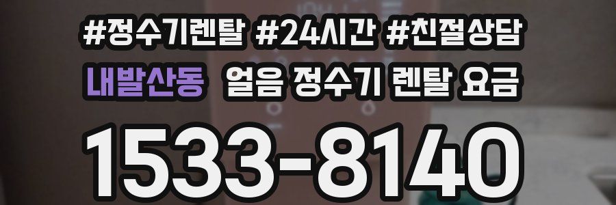 내발산동 얼음 정수기 렌탈 요금