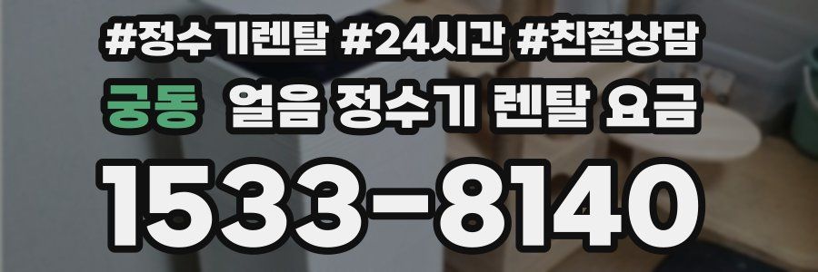 궁동 얼음 정수기 렌탈 요금