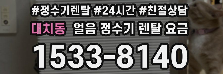 대치동 얼음 정수기 렌탈 요금
