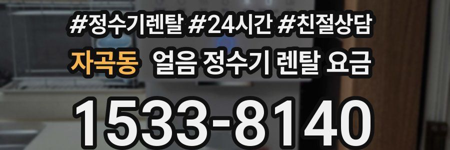 자곡동 얼음 정수기 렌탈 요금